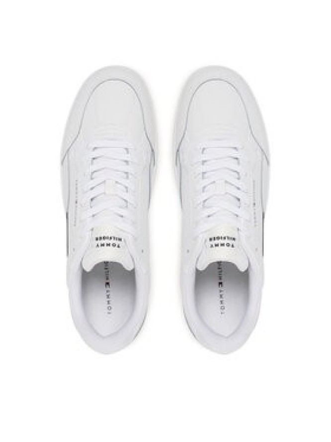 Tommy Hilfiger Sneakersy Th Basket Core Stripes FM0FM05631 Biały