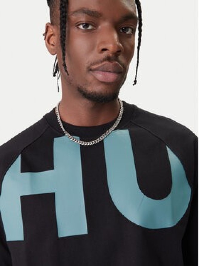 HUGO T-Shirt Nalftee 50552485 Czarny Loose Fit