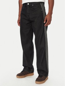 adidas Jeansy Firebird Adicolor Denim KD1497 Czarny Loose Fit