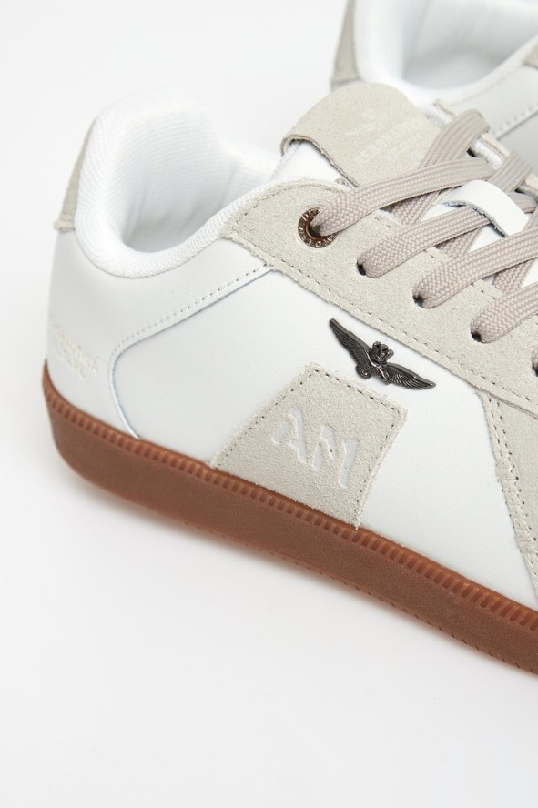 Sneakersy męskie skórzane AERONAUTICA MILITARE