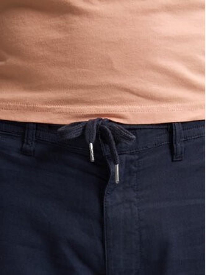 Petrol Industries Szorty materiałowe M-1050-SHO538 Granatowy Slim Fit