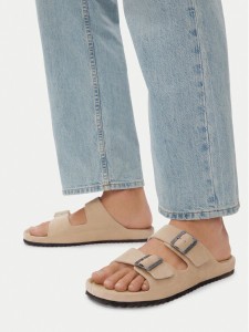 Guess Jeans Klapki EO-KANSAS-01 126AM Beżowy jasny