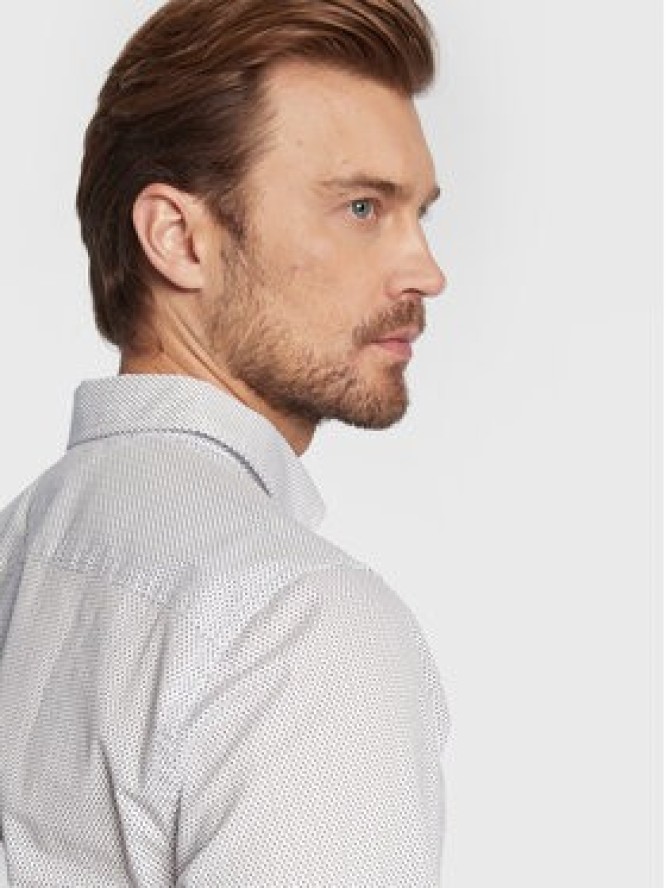 Tommy Hilfiger Koszula Mini Geo MW0MW25036 Biały Regular Fit