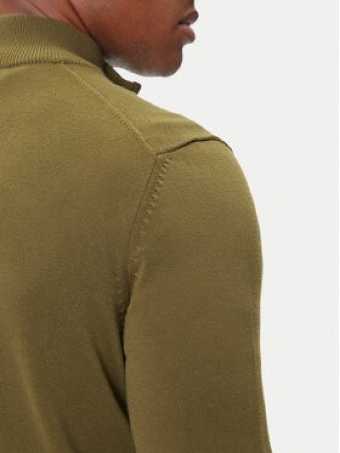 Aeronautica Militare Sweter 252MA1578UL00506 Zielony Regular Fit