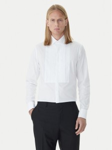 Calvin Klein Koszula LV019EU063 Biały Slim Fit