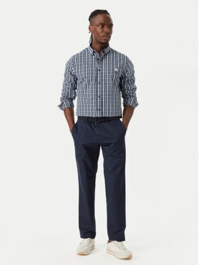 Beverly Hills Polo Club Koszula P-SS26M-BRASS Granatowy Regular Fit