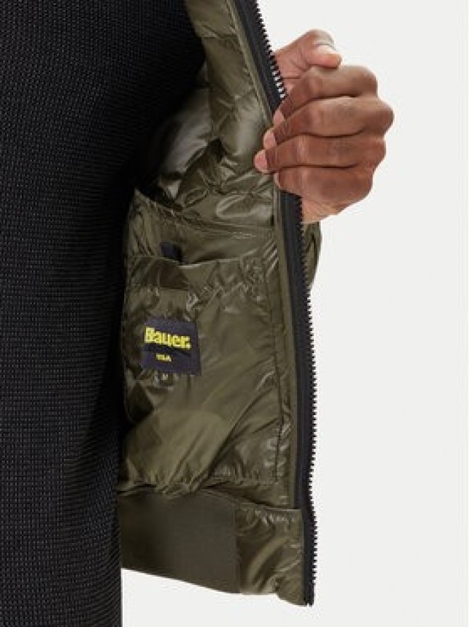 Blauer Kurtka puchowa 25WBLUC03075 006355 Khaki Regular Fit