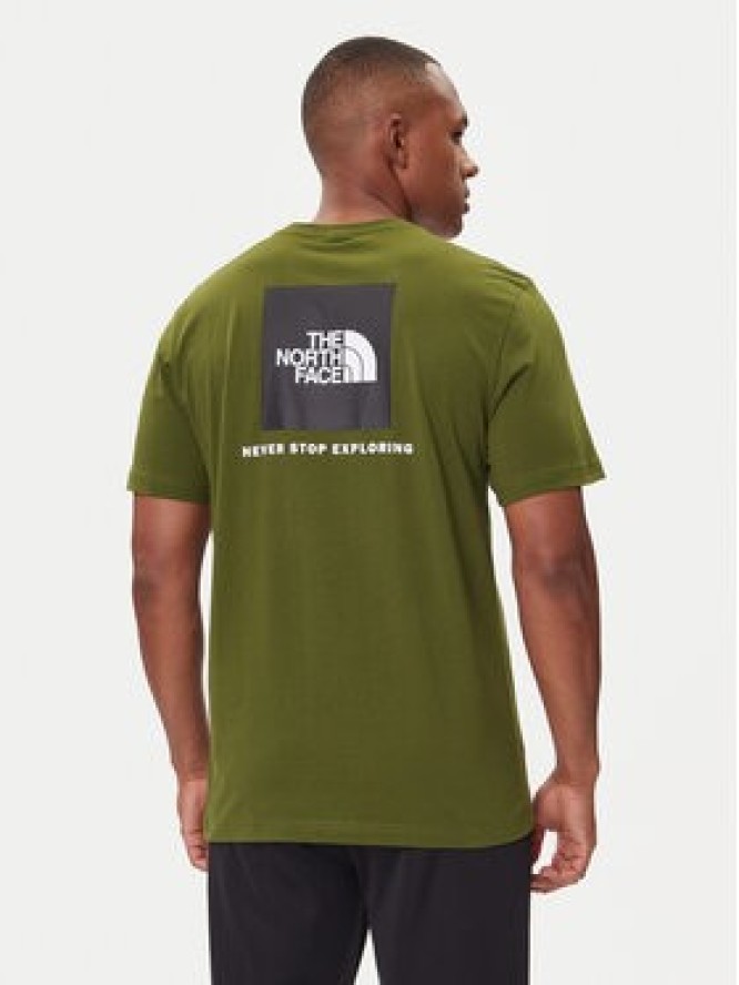 The North Face T-Shirt Redbox NF0A87NP Zielony Regular Fit
