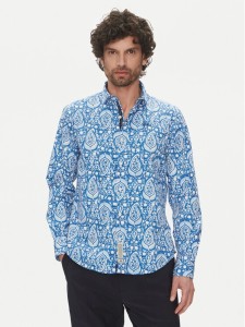 La Martina Koszula Aspen MAC003 PP719 Niebieski Regular Fit