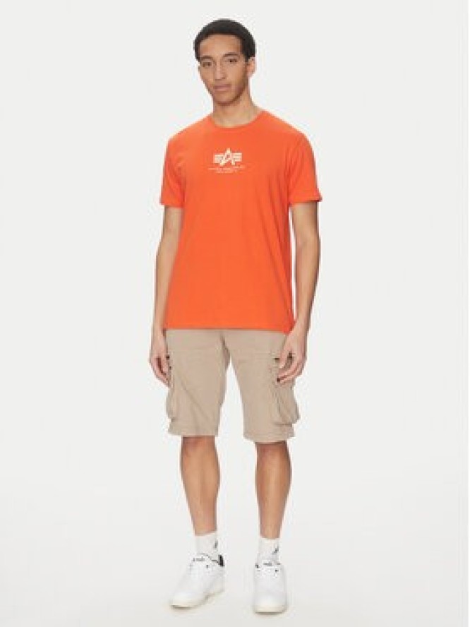 Alpha Industries T-Shirt Basic 118533 Pomarańczowy Regular Fit