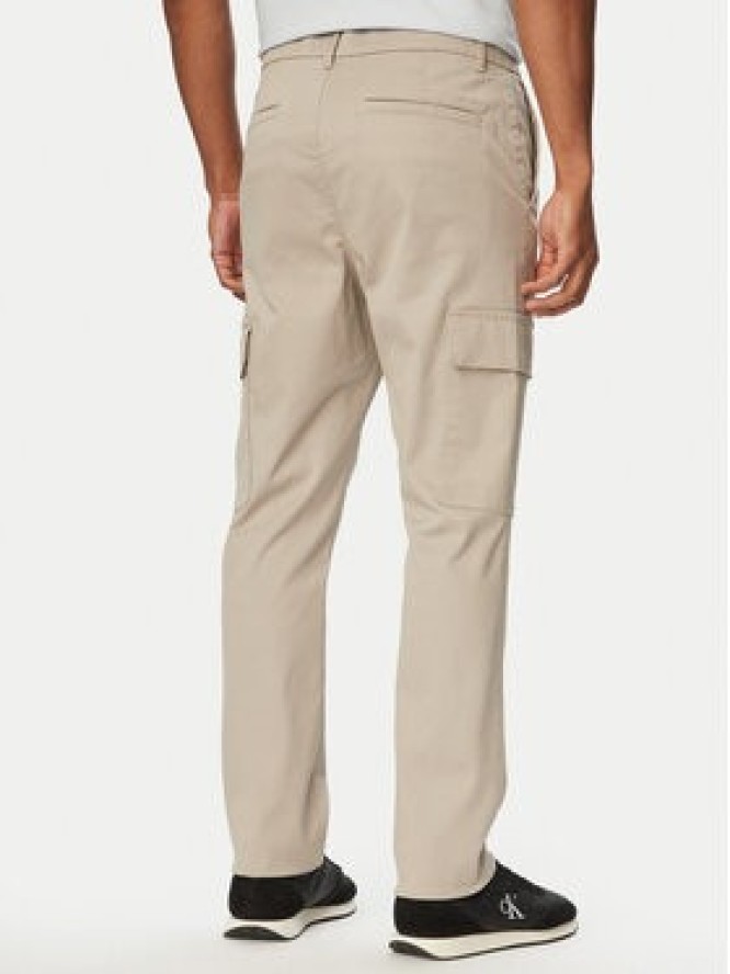 Calvin Klein Spodnie cargo LV04LC619G Beżowy Slim Fit