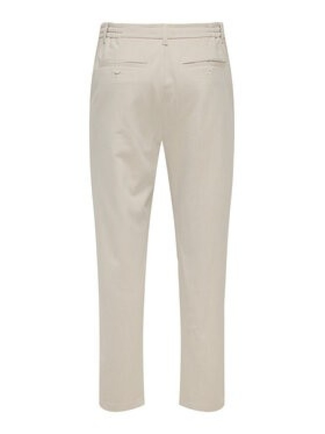 Only & Sons Chinosy Lou 22031615 Beżowy Tapered Fit