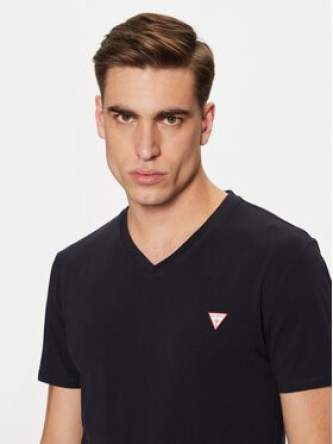 Guess T-Shirt M2YI32 J1314 Granatowy Slim Fit