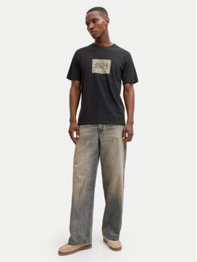 Jack & Jones T-Shirt Jjrain Tee Ss Crew Neck 12288097 Czarny Regular Fit