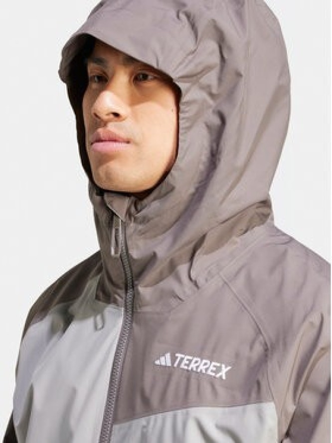 adidas Kurtka outdoor Terrex Multi 2L RAIN.RDY IP1430 Szary Regular Fit