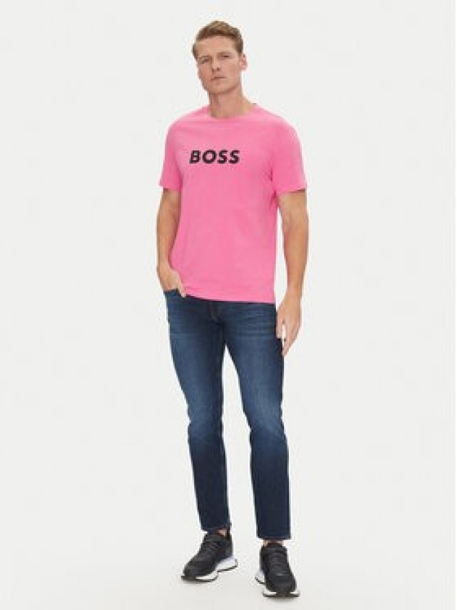 BOSS T-Shirt 50491706 Różowy Regular Fit