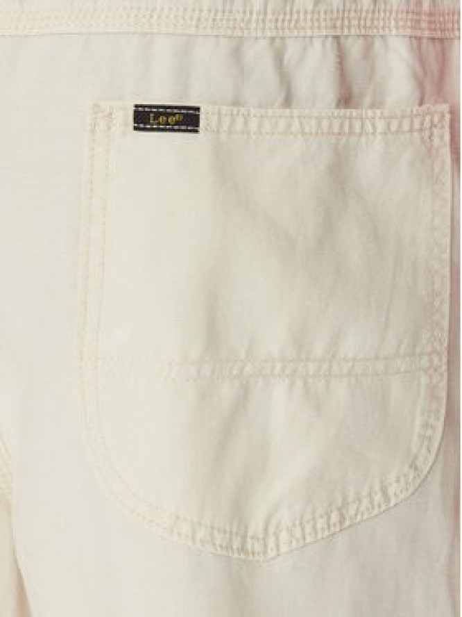 Lee Spodnie materiałowe Utility 112364005 Beżowy Straight Fit