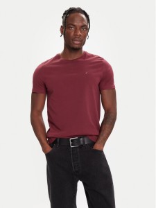 Tommy Jeans T-Shirt DM0DM04411 Bordowy Regular Fit