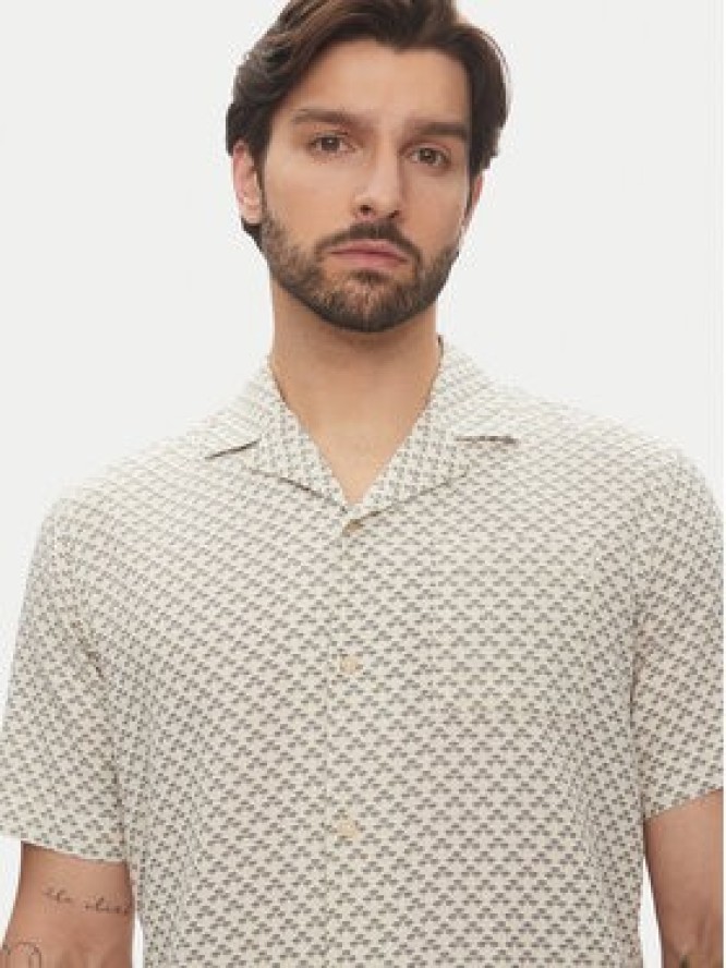 Pierre Cardin Koszula C6 45610.0458 Beżowy Regular Fit