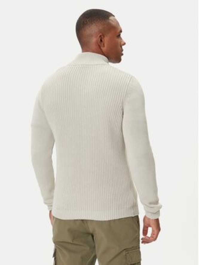 Aeronautica Militare Sweter 252MA1572UL00409 Beżowy Slim Fit