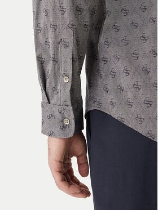 Guess Koszula M6GH18 W1713 Szary Regular Fit