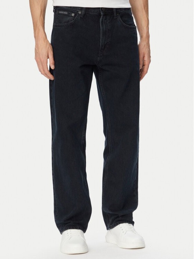 Calvin Klein Jeans Jeansy LV040EM716 Czarny Straight Fit
