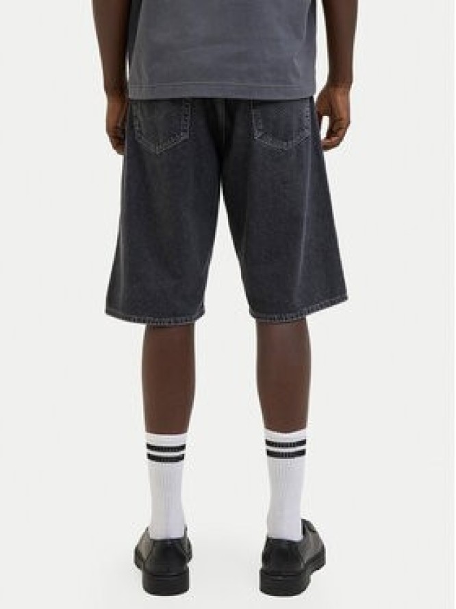 Jack & Jones Szorty jeansowe Iron 12278463 Czarny Baggy Fit