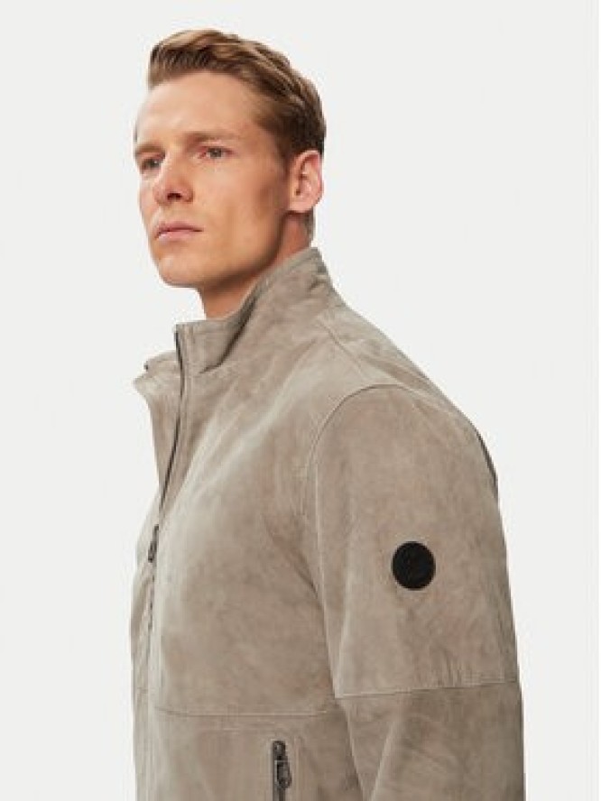 JOOP! Kurtka skórzana Cosmo 80100853 Szary Regular Fit