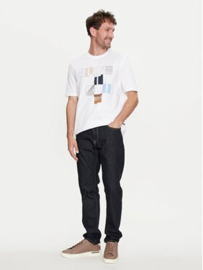 Bugatti T-Shirt 8350 55045A Biały Regular Fit