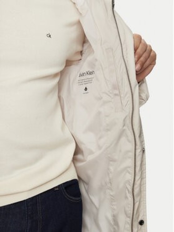 Calvin Klein Płaszcz zimowy K10K113465 Beżowy Regular Fit