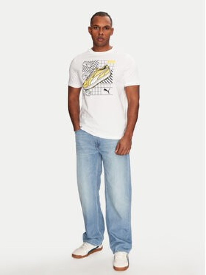 Puma T-Shirt Sneaker 684830 Biały Regular Fit