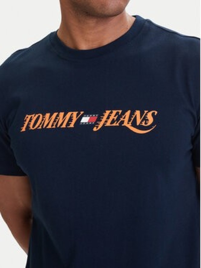 Tommy Jeans T-Shirt DM0DM22548 Granatowy Regular Fit
