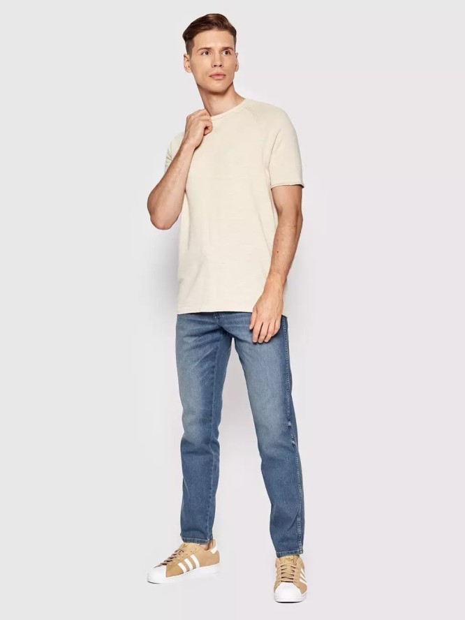 WRANGLER TEXAS MĘSKIE SPODNIE JEANSOWE TAPER GREEN TWIST W12TXP409 112145808