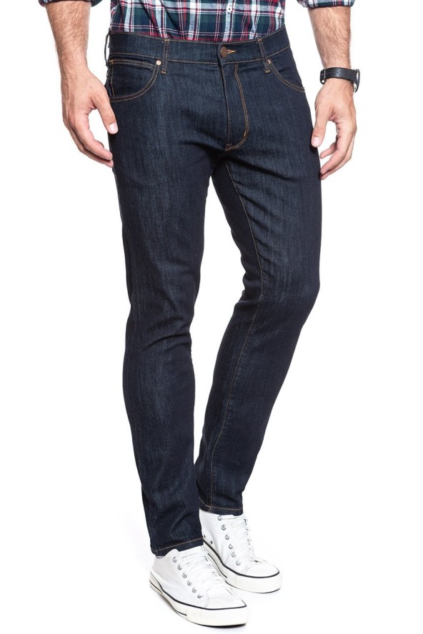 WRANGLER LARSTON MĘSKIE SPODNIE JEANSOWE JEANSY DARK RINSE W18SP690A 112127578