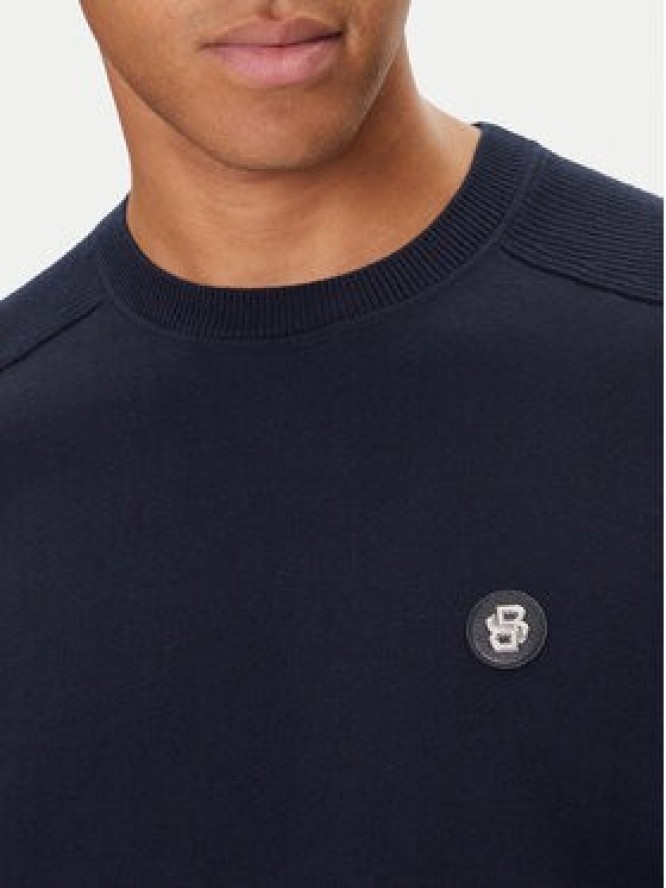 BOSS Sweter C-Illian 50543136 Granatowy Regular Fit