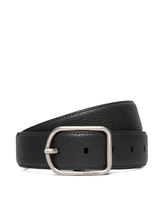 Calvin Klein Pasek Męski Round Buckle 35Mm LV04D7024G Czarny