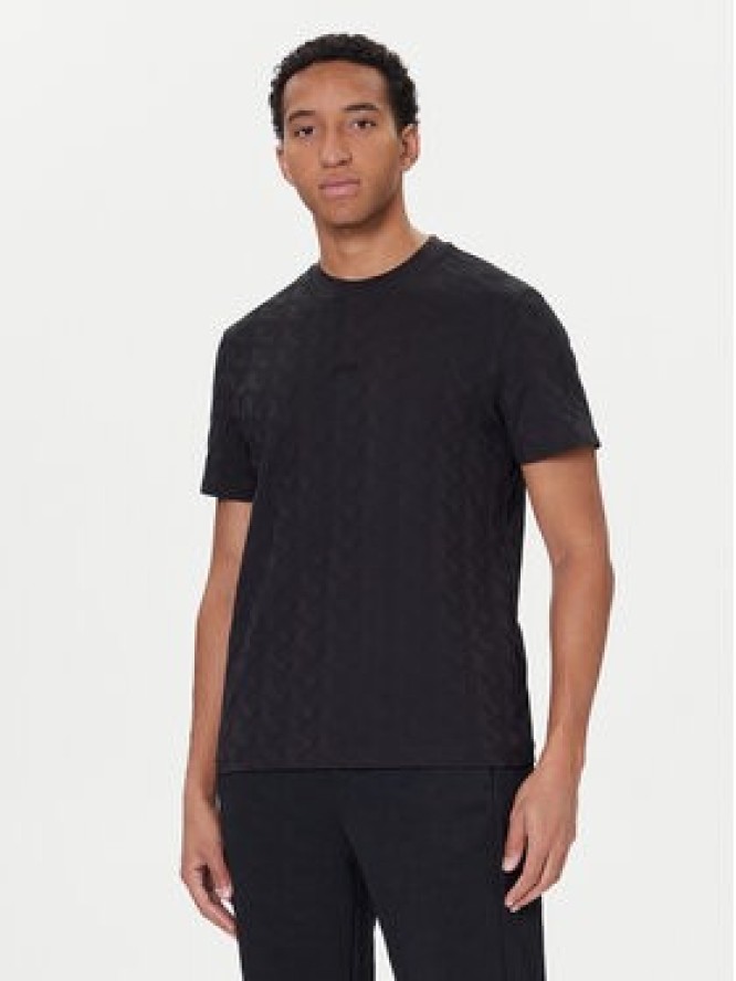 BOSS T-Shirt Mirror Artwork 50548649 Czarny Relaxed Fit