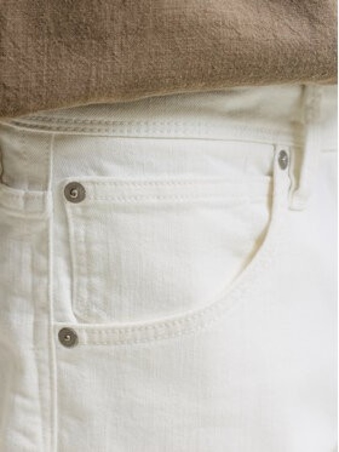 Jack & Jones Szorty jeansowe Rick 12294338 Biały Regular Fit
