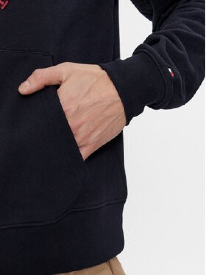 Tommy Hilfiger Bluza Big Icon MW0MW33650 Granatowy Regular Fit