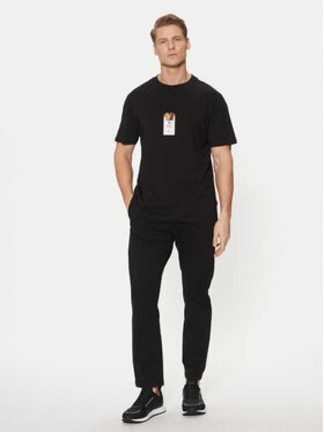 HUGO Chinosy 50530886 Czarny Slim Fit