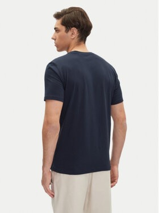 Mustang T-Shirt Austin 1016281 Granatowy Regular Fit