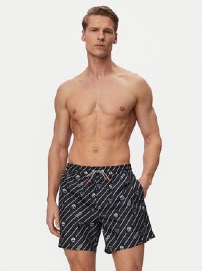 Guess Szorty kąpielowe M6GZ20 W2170 Granatowy Regular Fit