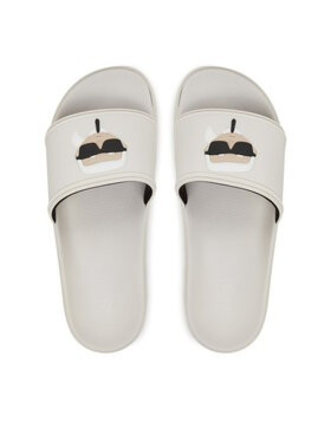 KARL LAGERFELD Klapki Kondo Tred KL70905 Biały