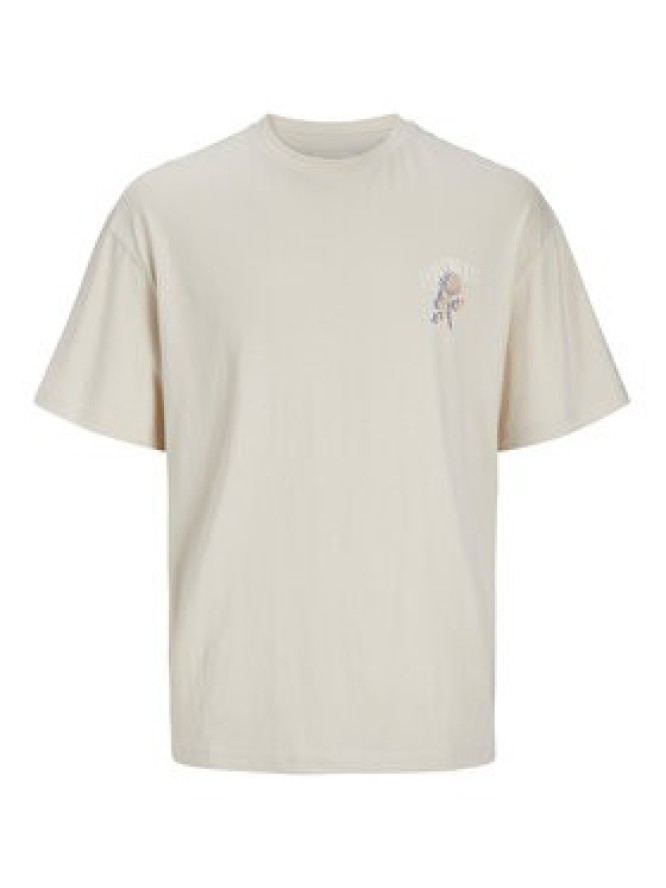 Jack & Jones T-Shirt Charge 12269384 Beżowy Relaxed Fit