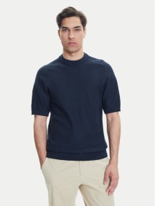 BOSS Sweter Kencel 50545678 Granatowy Regular Fit