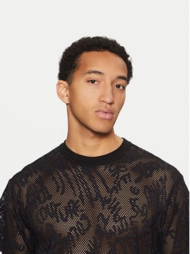 Versace Jeans Couture T-Shirt 78GAH6R0 Czarny Regular Fit