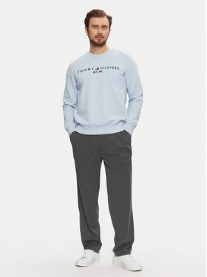 Tommy Hilfiger Bluza Logo MW0MW11596 Błękitny Regular Fit