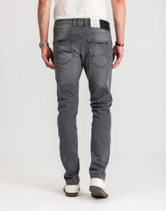 Męskie Spodnie Jeansowe Mustang Style Oregon Tapered Denim Black 1017124 4000 203