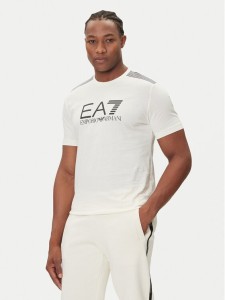 EA7 Emporio Armani T-Shirt 7M000961 AF10375 U1105 Beżowy Regular Fit