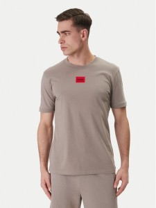 HUGO T-Shirt Diragolino212 50447978 Beżowy Regular Fit